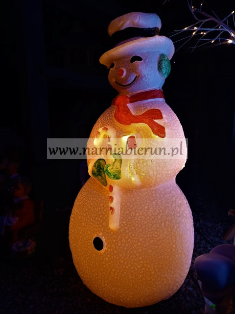 Bałwanek LED bałwan świecący 100 cm ozdoba świąteczna Bałwanek LED bałwan świecący 100 cm ozdoba świąteczna