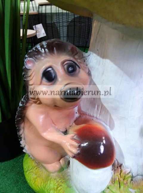 Figurka z żywicy Jeżyki Grzybek Wiewiórki 55cm Figurka z żywicy Jeżyki Grzybek Wiewiórki 55cm