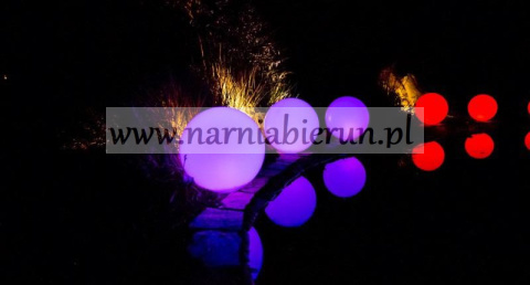 Kula solarna 50cm kolorowa LED PL
