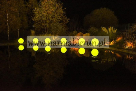 Kula solarna 50cm kolorowa LED PL