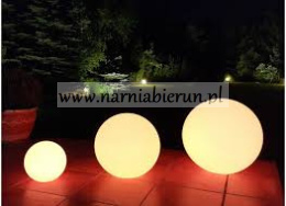 Kula solarna 50cm kolorowa LED PL