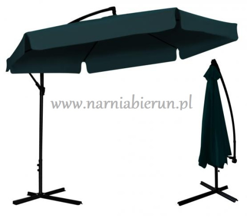 Parasol ogrodowy z falbaną + pokrowiec zielony Parasol ogrodowy z falbaną + pokrowiec zielony