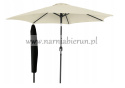 Parasol ogrodowy skośny beżowy 300 cm + pokrowiec