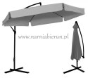 Parasol ogrodowy z falbaną + pokrowiec szary