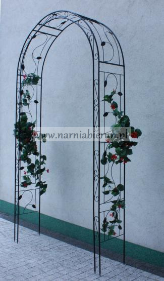 Pergola ogrodowa zdobiona listki 130 x 39 x 260 cm Pergola ogrodowa zdobiona listki 130 x 39 x 260 cm