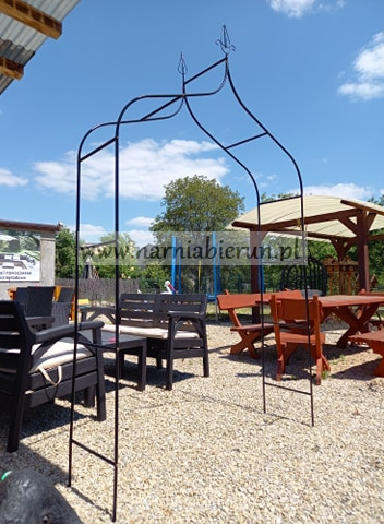 Pergola ogrodowa łukowa łuk metalowa 240cm pnącza Pergola ogrodowa łukowa łuk metalowa 240cm pnącza