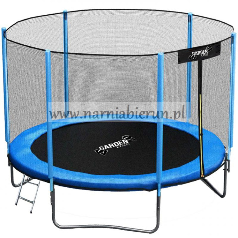 Trampolina 305 cm z drabinką i siatką zabezpieczającą 150kg Trampolina 305 cm z drabinką i siatką zabezpieczającą 150kg