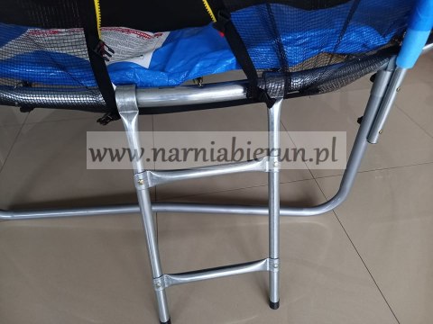 Trampolina 366 cm z drabinką i siatką zabezpieczającą 150 kg Trampolina 366 cm z drabinką i siatką zabezpieczającą 150 kg