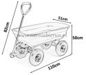 Wózek ogrodowy transportowy 300 kg