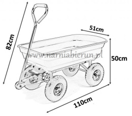 Wózek ogrodowy transportowy 300 kg
