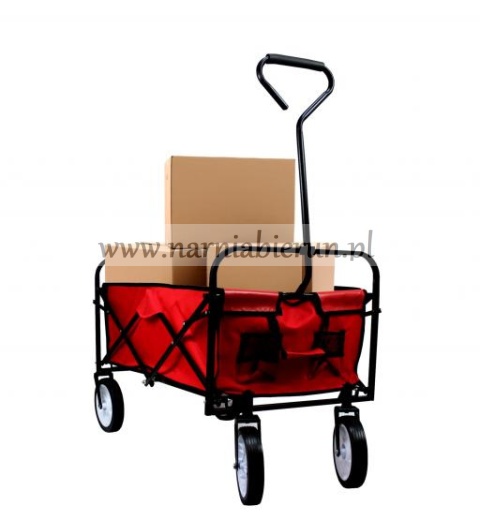 Wózek składany ogrodowy transportowy czerwony 30kg Wózek składany ogrodowy transportowy czerwony 30kg
