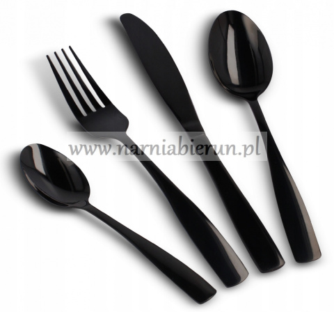 Zestaw sztućców 6 osobowy 24 elementy BLACK Zestaw sztućców 6 osobowy 24 elementy BLACK
