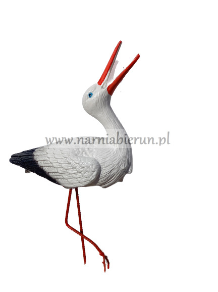 BOCIAN mały figurka plastikowa klekot 60 cm BOCIAN mały figurka plastikowa klekot 60 cm