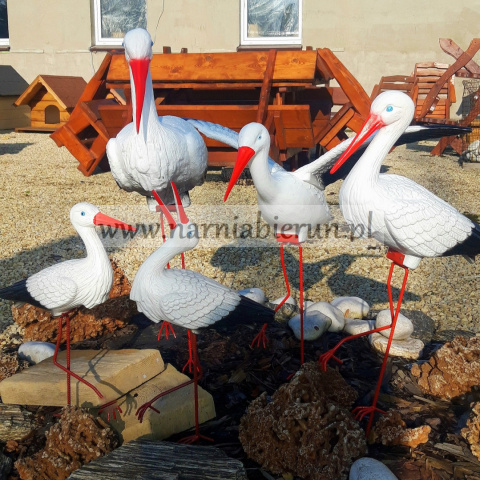 BOCIAN mały figurka plastikowa klekot 60 cm BOCIAN mały figurka plastikowa klekot 60 cm