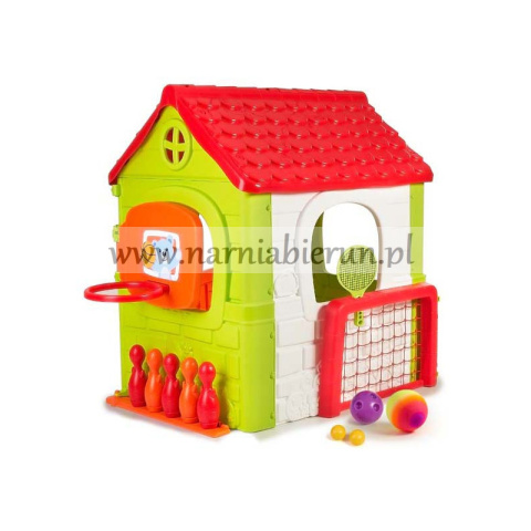 Domek dla dzieci FEBER domek Ogrodowy Plac Zabaw 6 w 1 Domek dla dzieci FEBER domek Ogrodowy Plac Zabaw 6 w 1