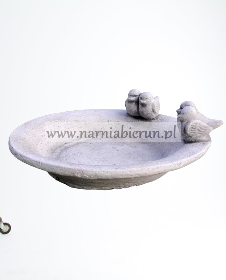Figurka betonowa poidełko POIDŁO 4 PTAKI 34 cm Figurka betonowa poidełko POIDŁO 4 PTAKI 34 cm