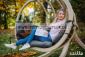 Fotel wiszący SWINGPOD CZILLO dwuosobowy ze stojakiem