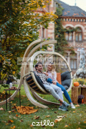 Fotel wiszący SWINGPOD CZILLO dwuosobowy ze stojakiem