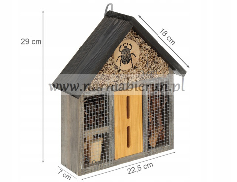 Hotel na owady dla PSZCZÓŁ MURAREK 29 cm Hotel na owady dla PSZCZÓŁ MURAREK 29 cm