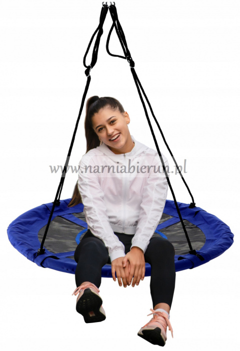 Huśtawka dla dzieci bocianie gniazdo - 100 cm Niebieskie Huśtawka dla dzieci bocianie gniazdo - 100 cm Niebieskie