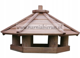 Karmnik drewniany dla ptaków do ogrodu DUŻY