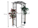 Pergola ogrodowa 215 cm metalowa róże łuk solidna pnącza kwiaty ogród