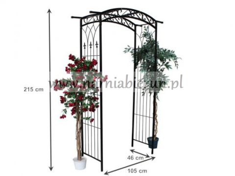 Pergola ogrodowa 215 cm metalowa róże łuk solidna pnącza kwiaty ogród Pergola ogrodowa 215 cm metalowa róże łuk solidna pnącza kwiaty ogród