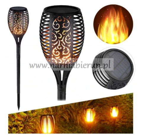 Pochodnia LED Lampa solarna 78cm 96 LED Pochodnia LED Lampa solarna 78cm 96 LED