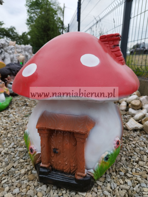 Figurka z żywicy Grzybek Grzyb Muchomorek Domek 47 cm Figurka z żywicy Grzybek Grzyb Muchomorek Domek 47 cm