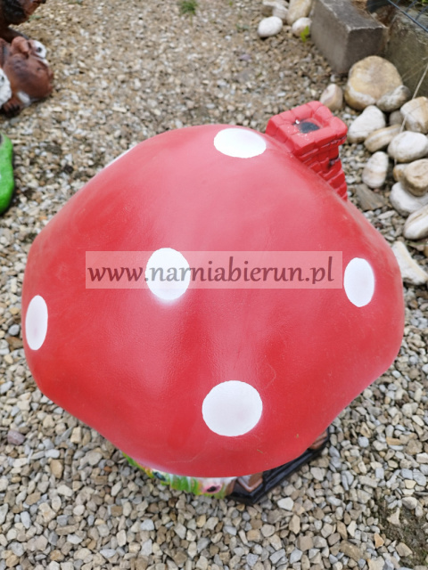 Figurka z żywicy Grzybek Grzyb Muchomorek Domek 47 cm Figurka z żywicy Grzybek Grzyb Muchomorek Domek 47 cm