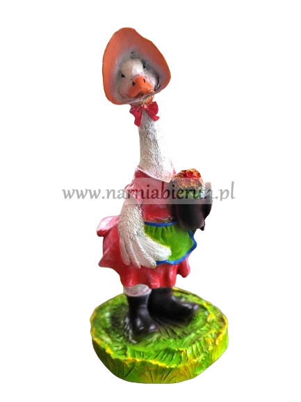 Figurka z żywicy Kaczka ogrodniczka 40 cm Figurka z żywicy Kaczka ogrodniczka 40 cm