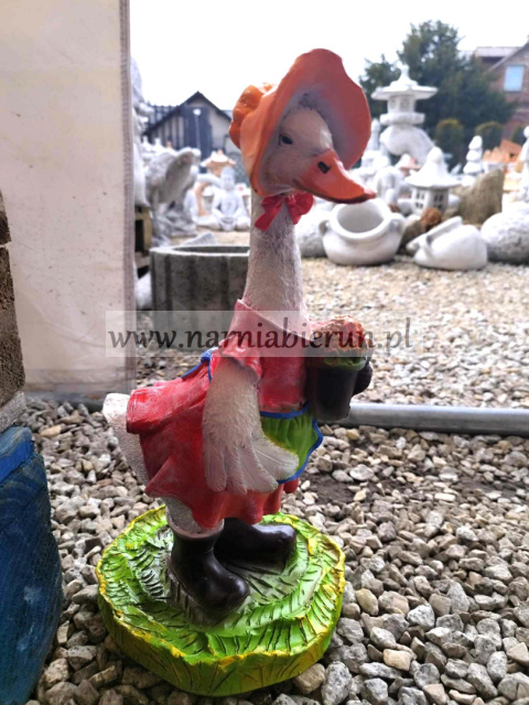 Figurka z żywicy Kaczka ogrodniczka 40 cm Figurka z żywicy Kaczka ogrodniczka 40 cm