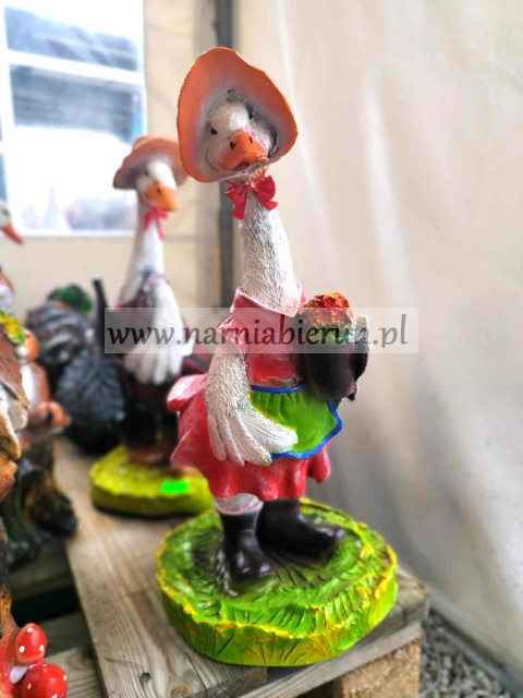 Figurka z żywicy Kaczka ogrodniczka 40 cm Figurka z żywicy Kaczka ogrodniczka 40 cm
