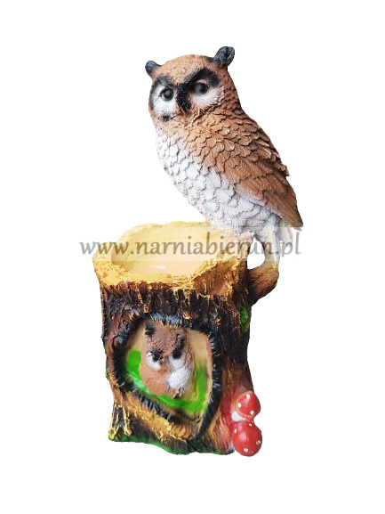 Figurka z żywicy SOWA na pniu sówka 31 cm Figurka z żywicy SOWA na pniu sówka 31 cm