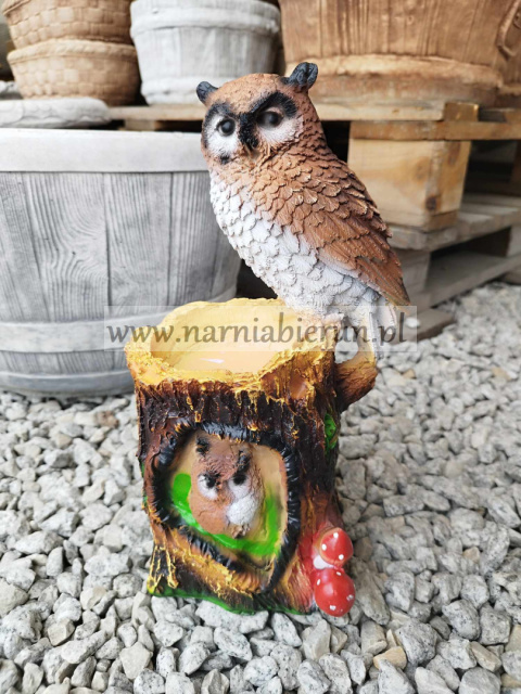 Figurka z żywicy SOWA na pniu sówka 31 cm Figurka z żywicy SOWA na pniu sówka 31 cm