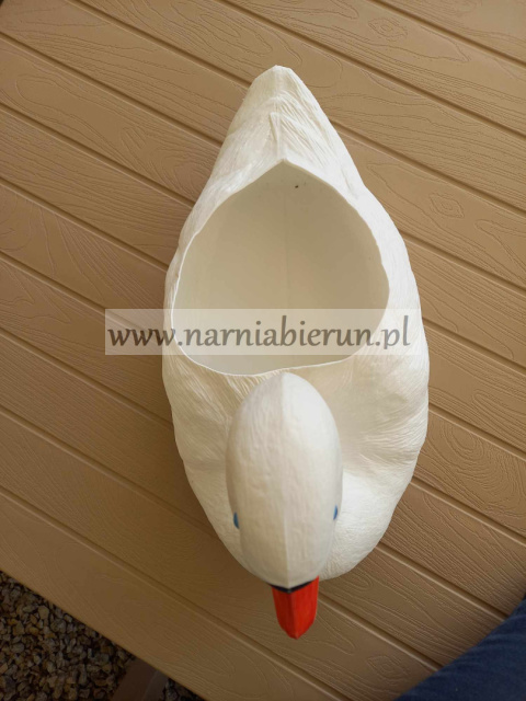 Figurka plastik ŁABĘDŹ donica mała doniczka 25 cm Figurka plastik ŁABĘDŹ donica mała doniczka 25 cm