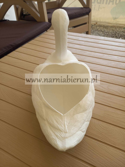 Figurka plastik ŁABĘDŹ donica mała doniczka 25 cm Figurka plastik ŁABĘDŹ donica mała doniczka 25 cm