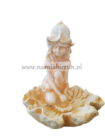 Figurka z żywicy ELF w liściu 42 cm Figurka z żywicy ELF w liściu 42 cm