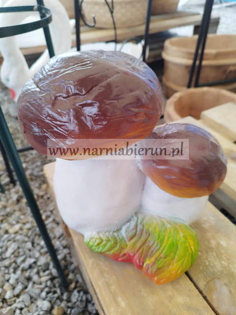 Figurka z żywicy GRZYB DWA GRZYBKI PRAWDZIWKI 22 cm Figurka z żywicy GRZYB DWA GRZYBKI PRAWDZIWKI 22 cm