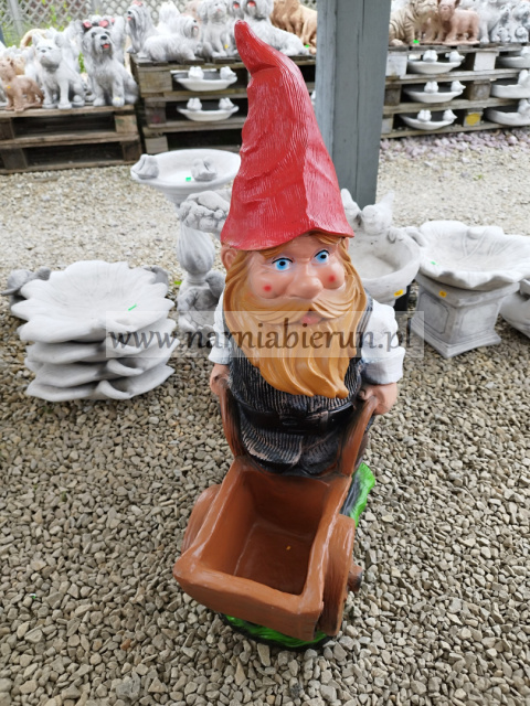 Figurka z żywicy KRASNAL z taczką Rumcajs 80 cm Figurka z żywicy KRASNAL z taczką Rumcajs 80 cm
