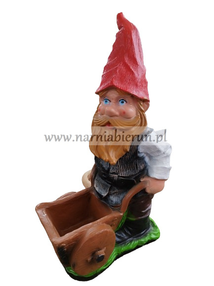 Figurka z żywicy KRASNAL z taczką Rumcajs 80 cm Figurka z żywicy KRASNAL z taczką Rumcajs 80 cm