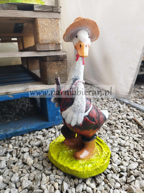 Figurka z żywicy Kaczor ogrodnik 40 cm Figurka z żywicy Kaczor ogrodnik 40 cm