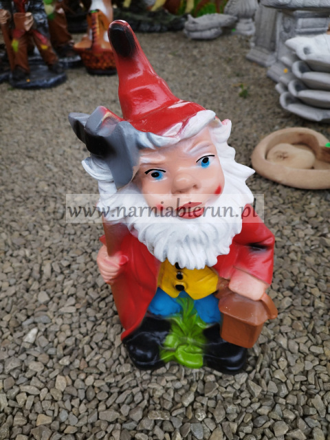 Figurka z żywicy Krasnal Skrzat Krasnoludek 43 cm Figurka z żywicy Krasnal Skrzat Krasnoludek 43 cm