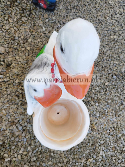 Figurka z żywicy KACZKA kaczki donica 60 cm Figurka z żywicy KACZKA kaczki donica 60 cm