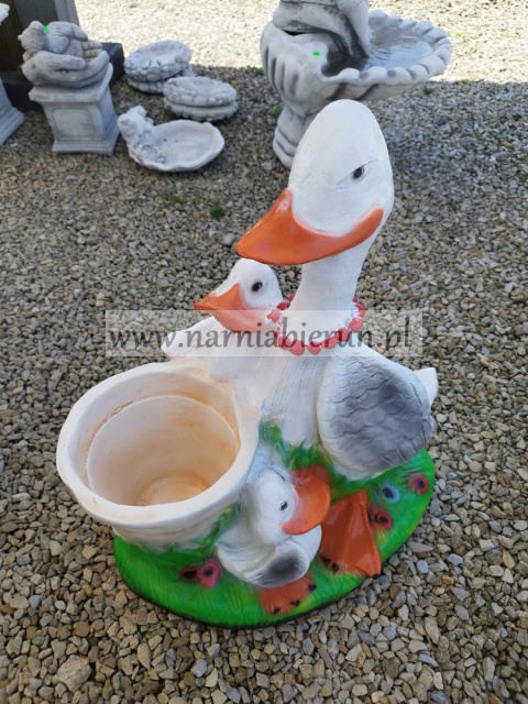 Figurka z żywicy KACZKA kaczki donica 60 cm Figurka z żywicy KACZKA kaczki donica 60 cm
