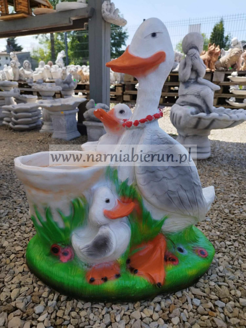 Figurka z żywicy KACZKA kaczki donica 60 cm Figurka z żywicy KACZKA kaczki donica 60 cm