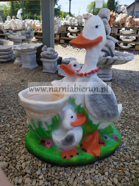 Figurka z żywicy KACZKA kaczki donica 60 cm Figurka z żywicy KACZKA kaczki donica 60 cm