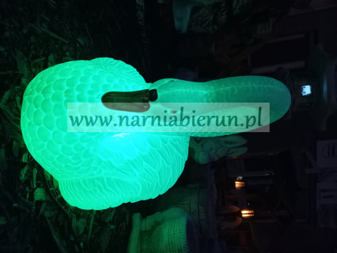 Łabędź duży świecący podświetlany plastikowy 47 cm Łabędź duży świecący podświetlany plastikowy 47 cm