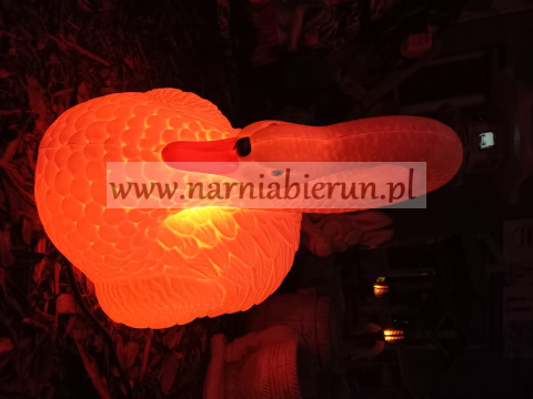 Łabędź duży świecący podświetlany plastikowy 47 cm Łabędź duży świecący podświetlany plastikowy 47 cm