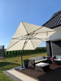 Parasol ogrodowy Roma beżowy 300x300 cm + pokrowiec
